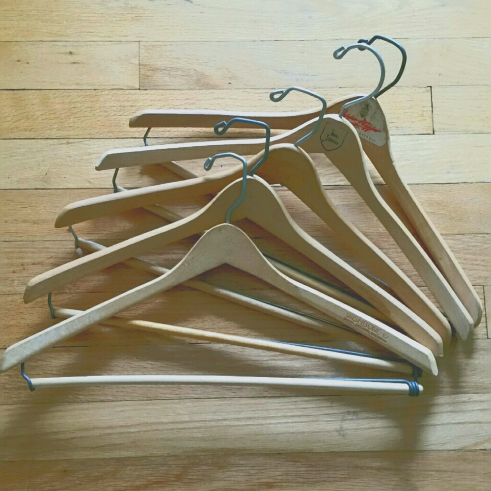 Wooden Hangers Lot of 5